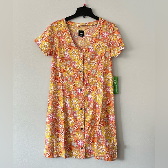 VANS Resort Floral Womens Short Dress - Picture 11 of 12